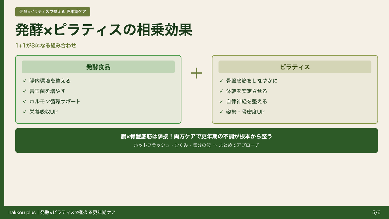 発酵×ピラティスの相乗効果
